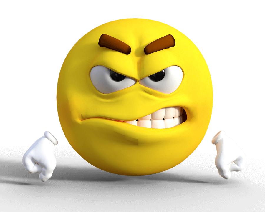 Kızgın çalışanı temsil eden emoji